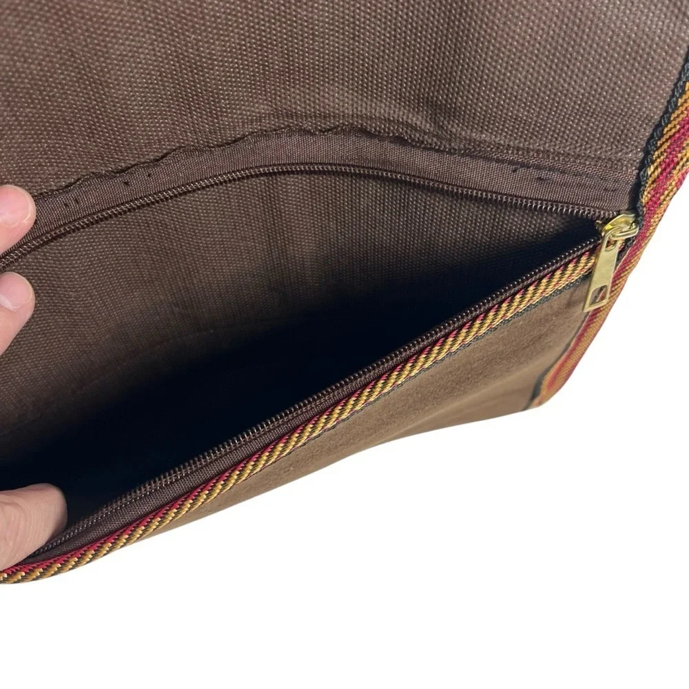 Colorful Fabric Embroidered bohemian Style Clutch Ethnic Print